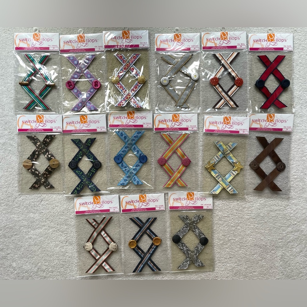 Lindsay Phillips Switch Flops 15 Piece Set Size Medium NWT